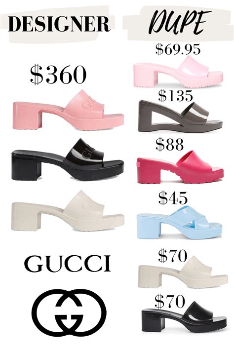 gucci rubber slides sizing|gucci rubber slide dupes.